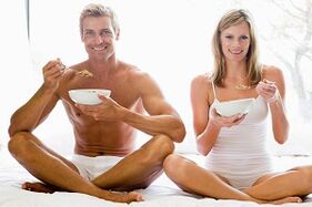 mangiare cibo per aumentare la potenza